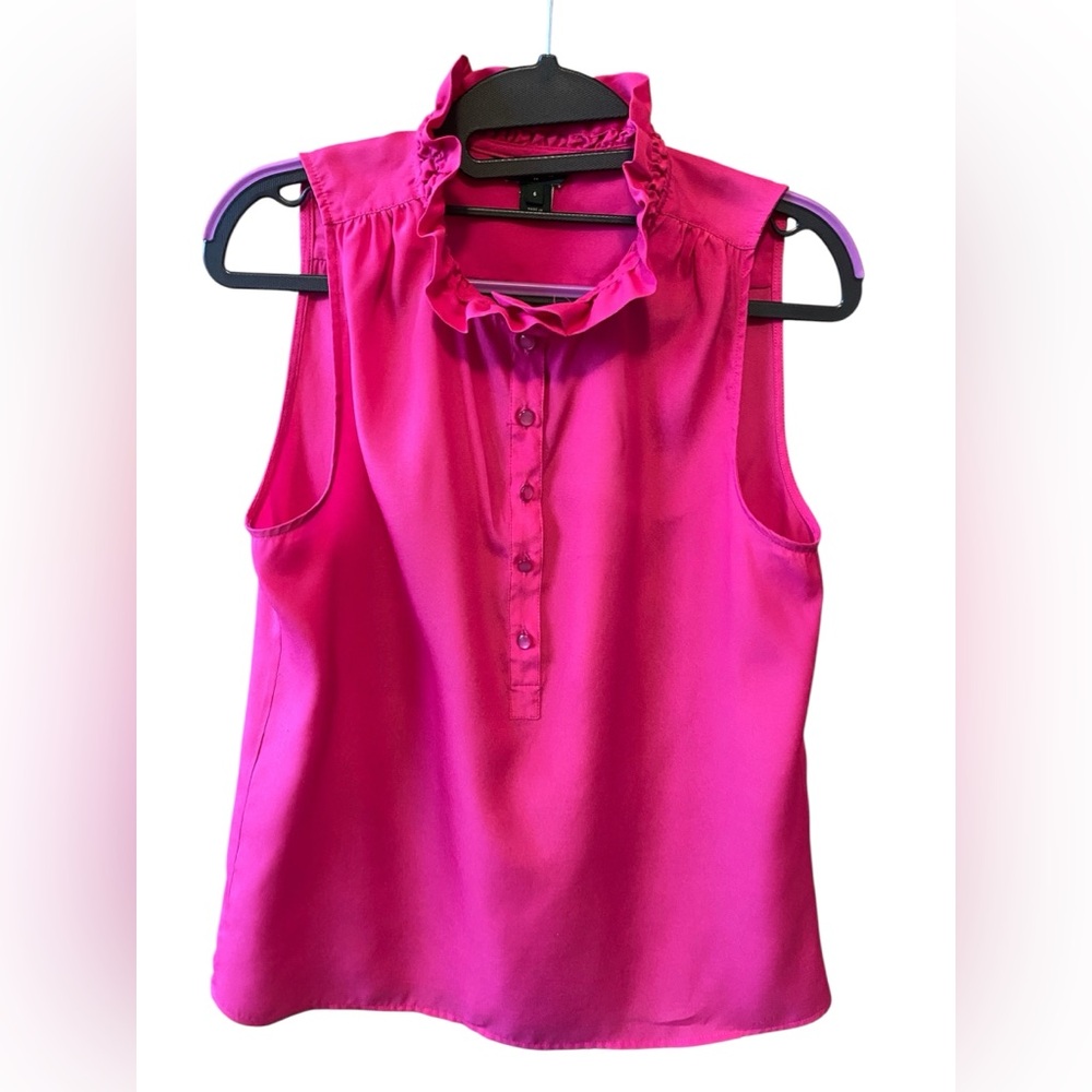J Crew Summery Pink Sleeveless Blouse
